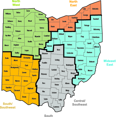 2018 Stars Regional Map