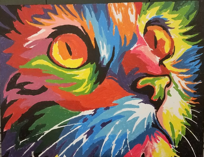 District 4 People S Choice The Psychedelic Cat Polly Payne Jennings